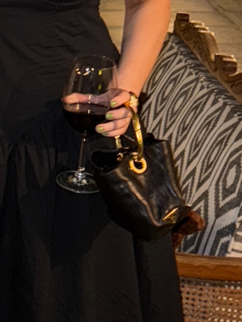 Prada Black Mini Handle Bag with Gold Hardware - Picture 3 of 8